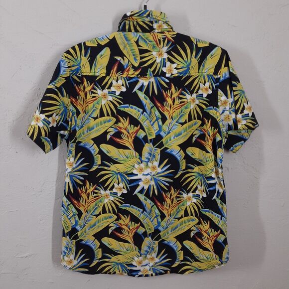 Ditch Plains Ricky Singh Tropical Hawaiian Shirt M Button Down Short Sleeve - Picture 5 of 7
